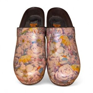 Dansko Multicolor Floral Women's Clogs